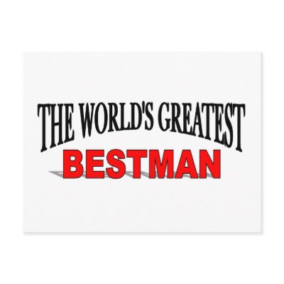 The World's Greatest Bestman Postcards