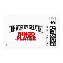 The World's Greatest Bingo Player Postage Stamps