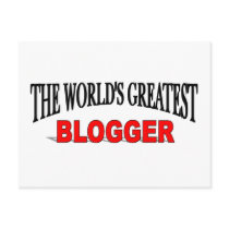 The World's Greatest Blogger postcards