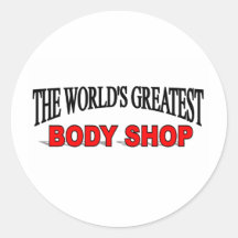 The World's Greatest Body Shop Stickers