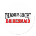 The World's Greatest Bridesmaid stickers
