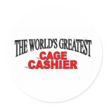 The World's Greatest Cage Cashier stickers