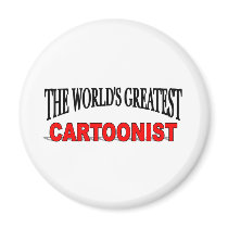 The World's Greatest Cartoonist Magnet