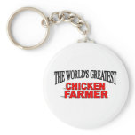 The World's Greatest Chicken Farmer Keychains