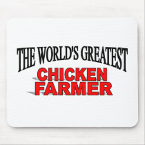 The World's Greatest Chicken Farmer mousepads by theworldsgreatest The World's Greatest Chicken Farmer mousepads
