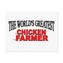 The World's Greatest Chicken Farmer postcards by theworldsgreatest The World's Greatest Chicken Farmer postcards