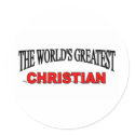 The World's Greatest Christian stickers