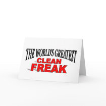 The World's Greatest Clean Freak cards