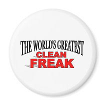 The World's Greatest Clean Freak magnets