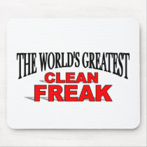 The World's Greatest Clean Freak mousepads
