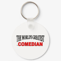 The World's Greatest Comedian keychains