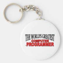 The World's Greatest Computer Programmer Keychain