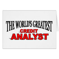 The World's Greatest Credit Analyst cards by theworldsgreatest The World's Greatest Credit Analyst cards