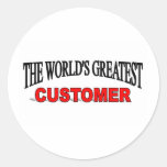 The World's Greatest Customer Round Sticker