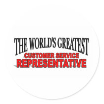The World's Greatest Customer Service Representati stickers by theworldsgreatest The World's Greatest Customer Service Representati stickers