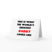 THE WORLDS GREATEST DAD GREETING CARDS