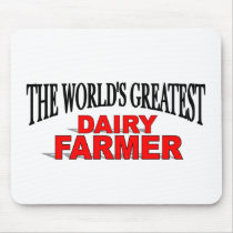 The World's Greatest Dairy Farmer mousepads by theworldsgreatest The World's Greatest Dairy Farmer mousepads
