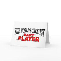 The World's Greatest Dart Player Greeting Cards