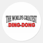 The World's Greatest DingDong Round Sticker