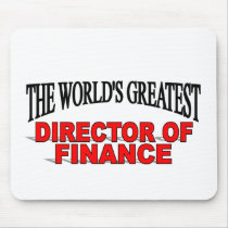 The World's Greatest Director of Finance mousepads by theworldsgreatest The World's Greatest Director of Finance mousepads