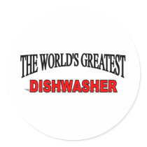 The World's Greatest Dishwasher stickers by theworldsgreatest The World's Greatest Dishwasher stickers