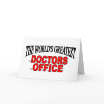 The World's Greatest Doctors Office cards