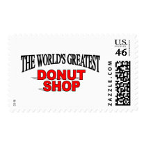 The World's Greatest Donut Shop postage by theworldsgreatest The World's Greatest Donut Shop postage