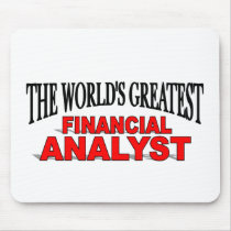 The World's Greatest Financial Analyst mousepads by theworldsgreatest The World's Greatest Financial Analyst mousepads