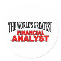 The World's Greatest Financial Analyst stickers by theworldsgreatest The World's Greatest Financial Analyst stickers