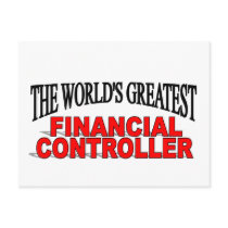 The World's Greatest Financial Controller postcards by theworldsgreatest The World's Greatest Financial Controller postcards