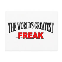 The World's Greatest Freak postcards