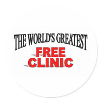 The World's Greatest Free Clinic stickers by theworldsgreatest The World's Greatest Free Clinic stickers