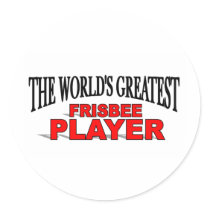 The World's Greatest Frisbee Player stickers by theworldsgreatest The World's Greatest Frisbee Player stickers
