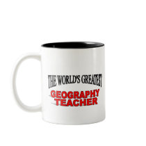 The World's Greatest Geography Teacher mugs by theworldsgreatest The World's Greatest Geography Teacher mugs