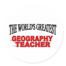 The World's Greatest Geography Teacher stickers by theworldsgreatest The World's Greatest Geography Teacher stickers
