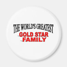 The World's Greatest Gold Star Family Refrigerator Magnets