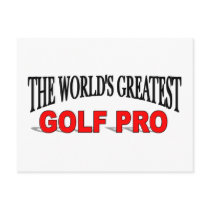 The World's Greatest Golf Pro postcards by theworldsgreatest The World's Greatest Golf Pro postcards