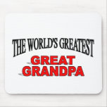 The World's Greatest Great Grandpa Mouse Pad