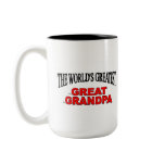 The World's Greatest Great Grandpa mugs