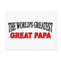 The World's Greatest Great Papa postcards