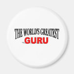 The World's Greatest Guru Fridge Magnet