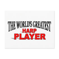 The World's Greatest Harp Player postcards by theworldsgreatest The World's Greatest Harp Player postcards
