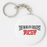 The World's Greatest Helicopter Pilot Keychains