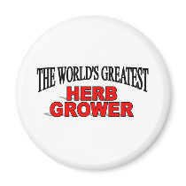 The World's Greatest Herb Grower magnets by theworldsgreatest The World's Greatest Herb Grower magnets