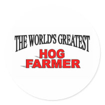 The World's Greatest Hog  Farmer stickers