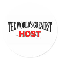 The World's Greatest Host stickers