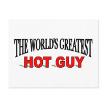 The World's Greatest Hot Guy postcards