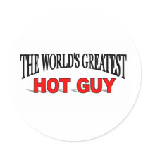 The World's Greatest Hot Guy stickers