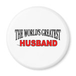 The World's Greatest Husband Fridge Magnet