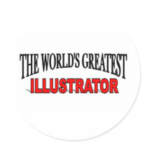 The World's Greatest Illustrator stickers